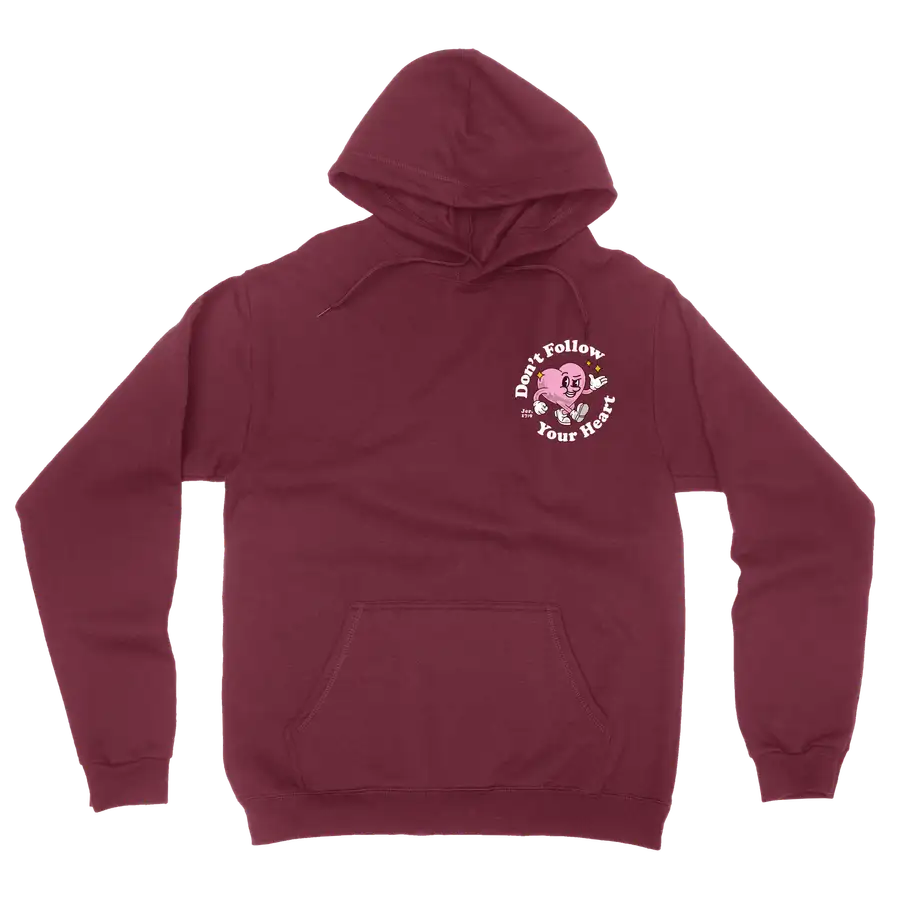 Don't Follow Your Heart Retro Hoodie #2