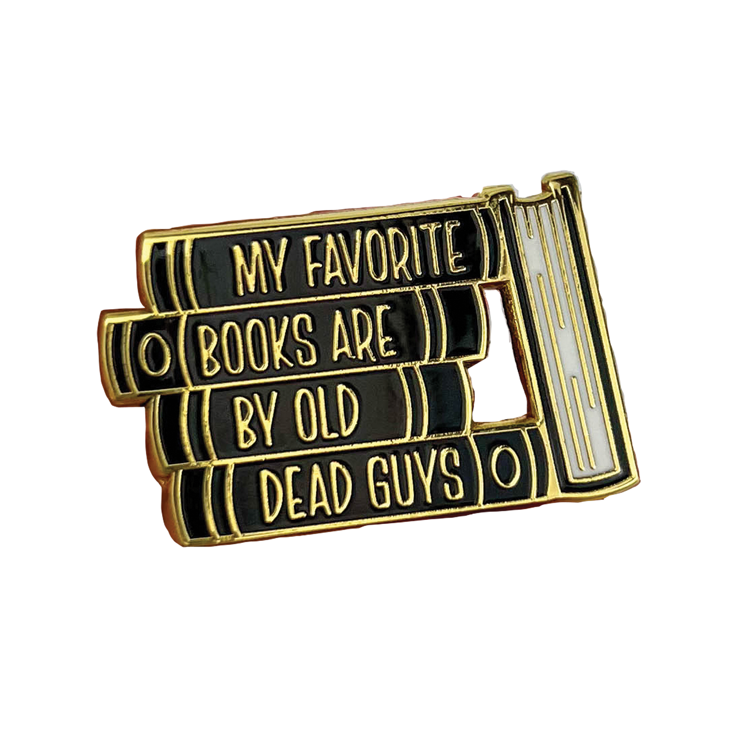 My Favorite Books Enamel Lapel Pin