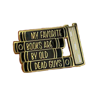 My Favorite Books Enamel Lapel Pin