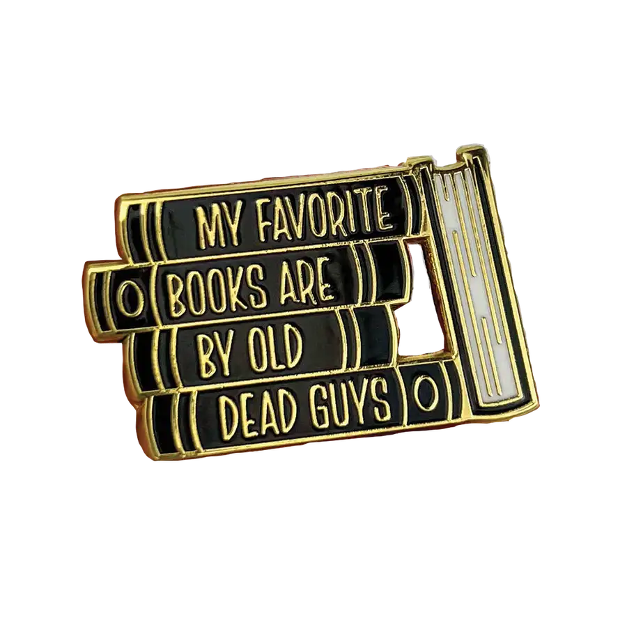 My Favorite Books Enamel Lapel Pin