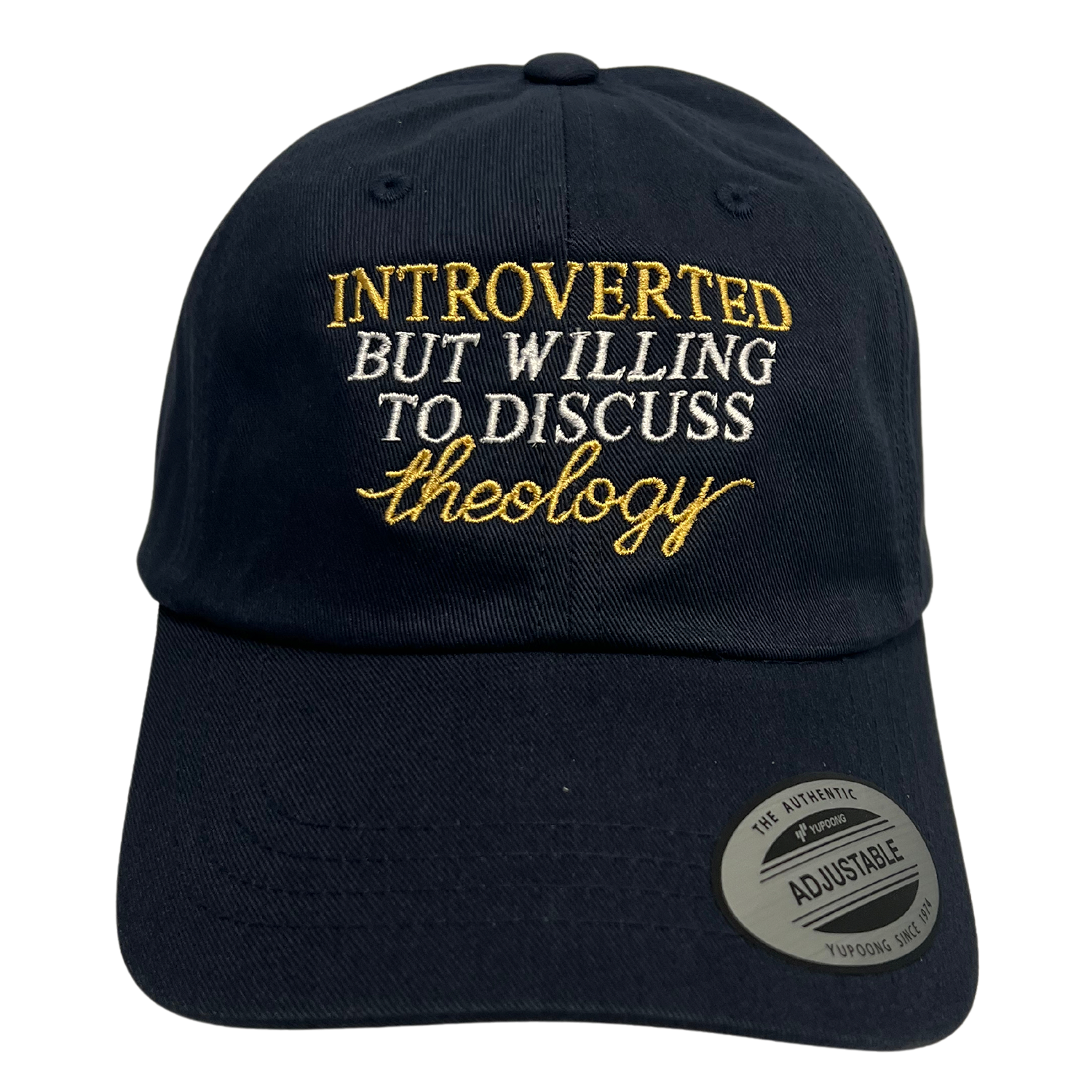 Willing To Discuss Theology Embroidered Dad Hat