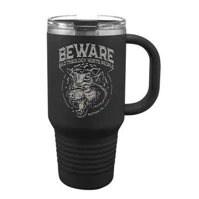 Beware 32 oz Insulated Travel Tumbler