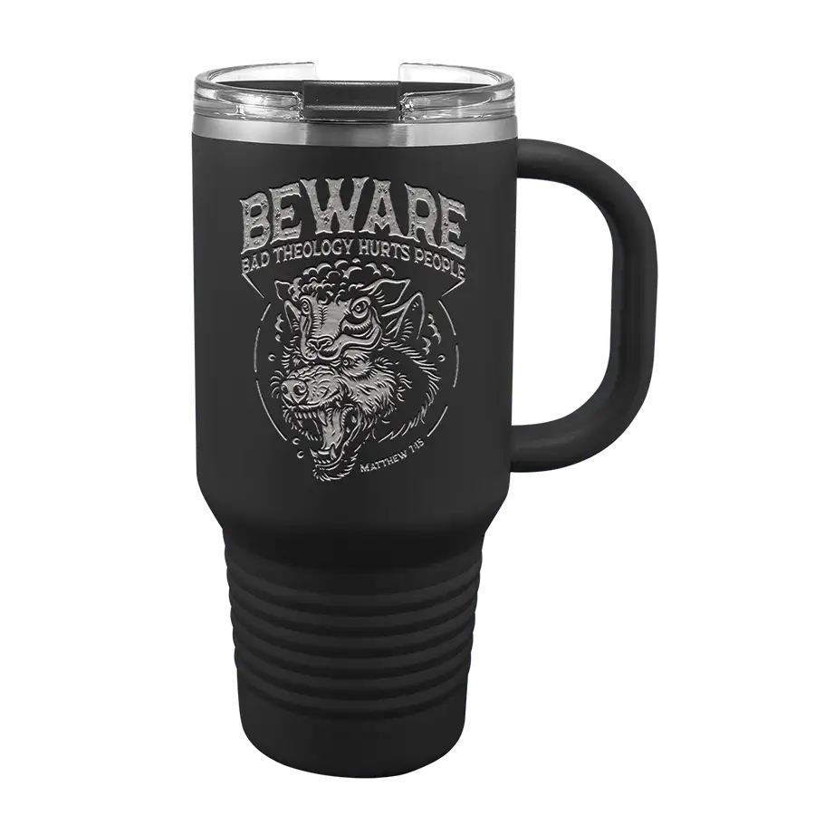 Beware 32 oz Insulated Travel Tumbler