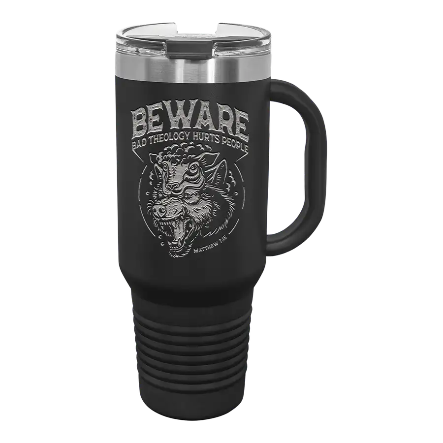 Beware 40 oz Insulated Travel Tumbler