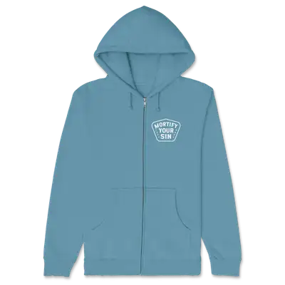 Mortify Your Sin Left Chest Zipper Hoodie