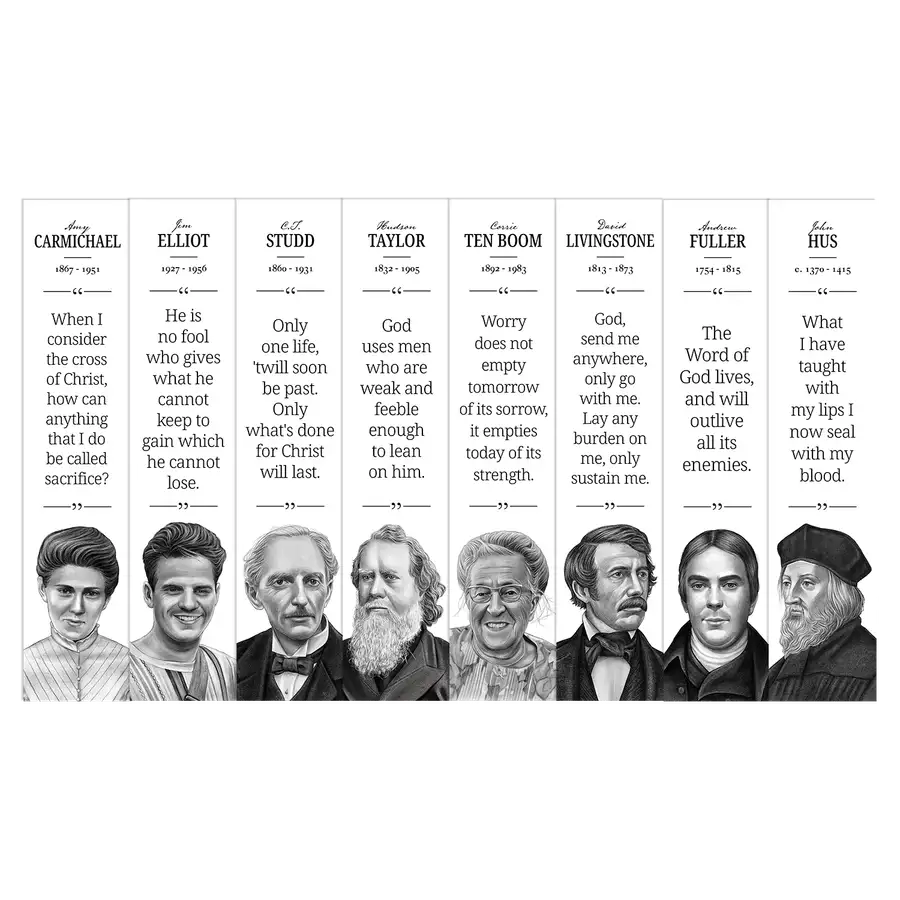 Missions and Martyrs Quotes Bookmark Set #2