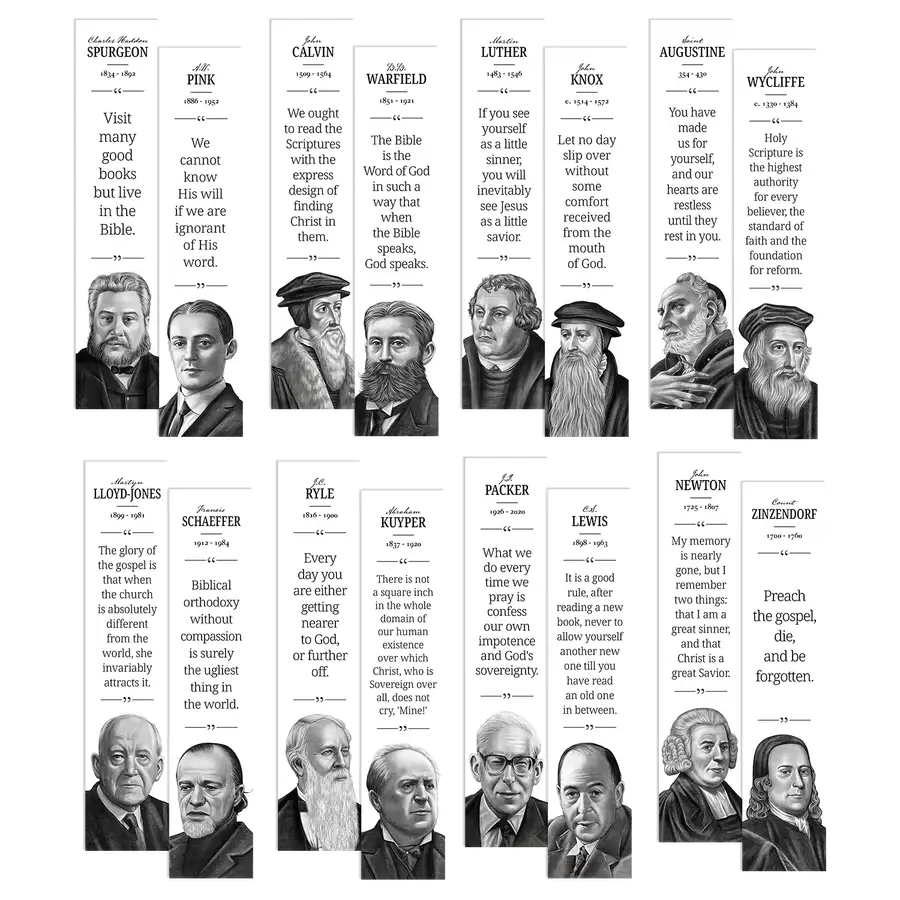 Portrait Theologian Quotes Bookmark Set