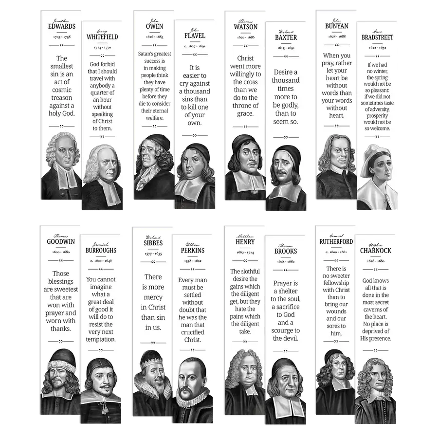Puritans Quotes Bookmark Set