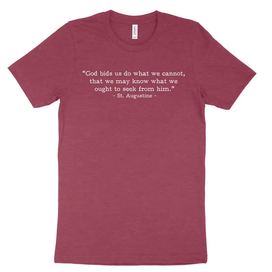 Do What We Cannot Augustine (Text Quote) Tee