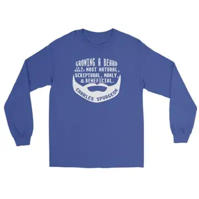 Growing a Beard Spurgeon Long Sleeve Tee