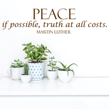 Peace If Possible Vinyl Wall Statement