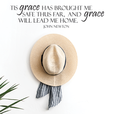 Grace Will Lead Me Home Vinyl Wall Statement
