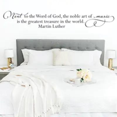 The Noble Art of Music Vinyl Wall Statement