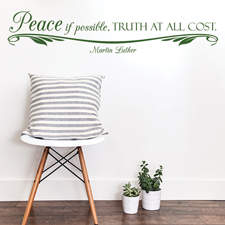 Peace If Possible Vinyl Wall Statement