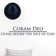 Coram Deo Vinyl Wall Statement