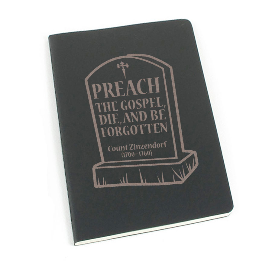 Be Forgotten Zinzendorf Laser Etched Moleskine Journal