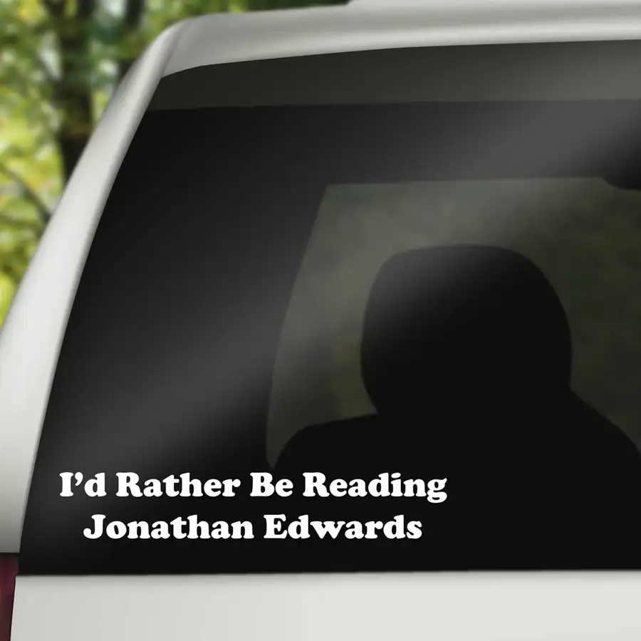 I'd Rather be Reading Edwards Vinyl Decal