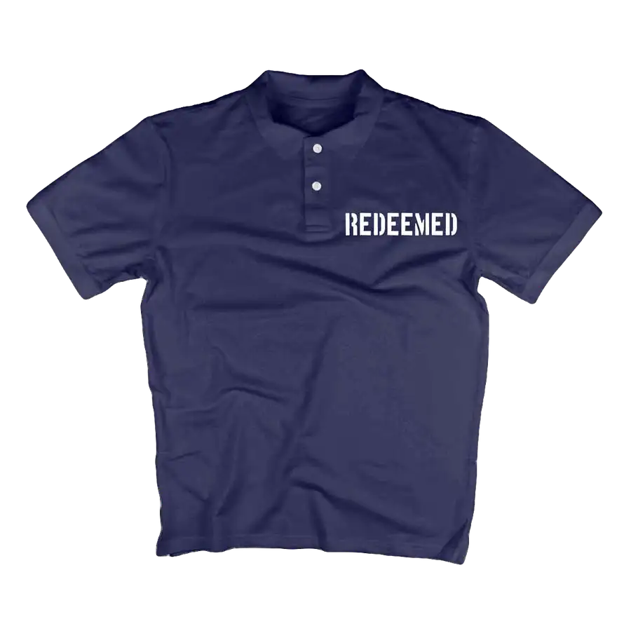 Redeemed (Stencil)  Polo