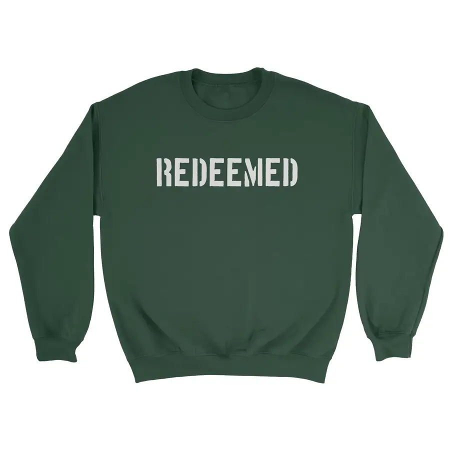 Redeemed (Stencil)  Crewneck Sweatshirt