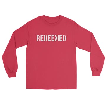 Redeemed (Stencil) Long Sleeve Tee