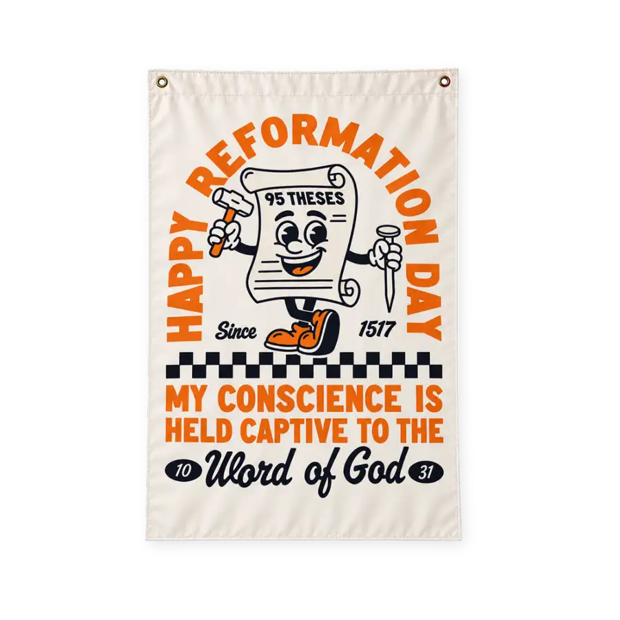 Happy Reformation Day Flag