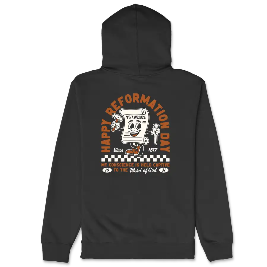 Happy Reformation (Black) Zipper Hoodie #2