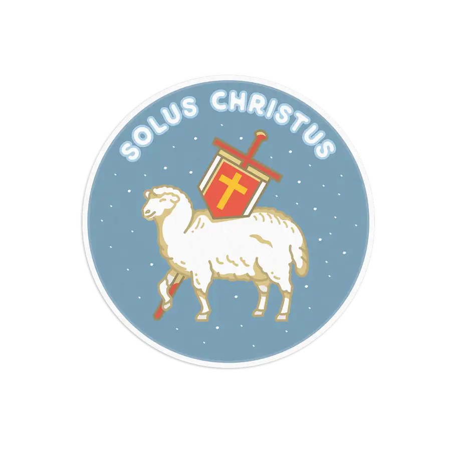 Solus Christus Sticker #2