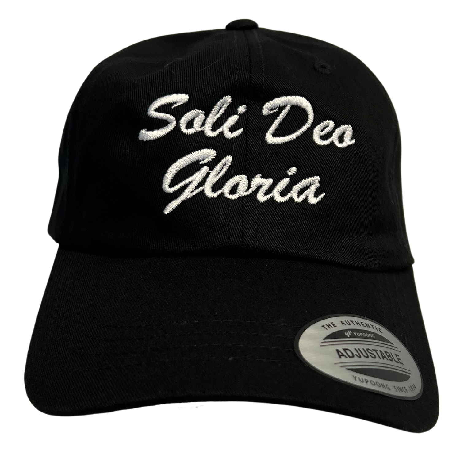 Soli Deo Gloria Script Embroidered Dad Hat