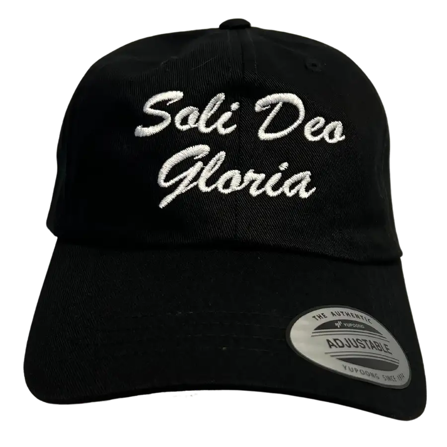 Soli Deo Gloria Script Embroidered Dad Hat