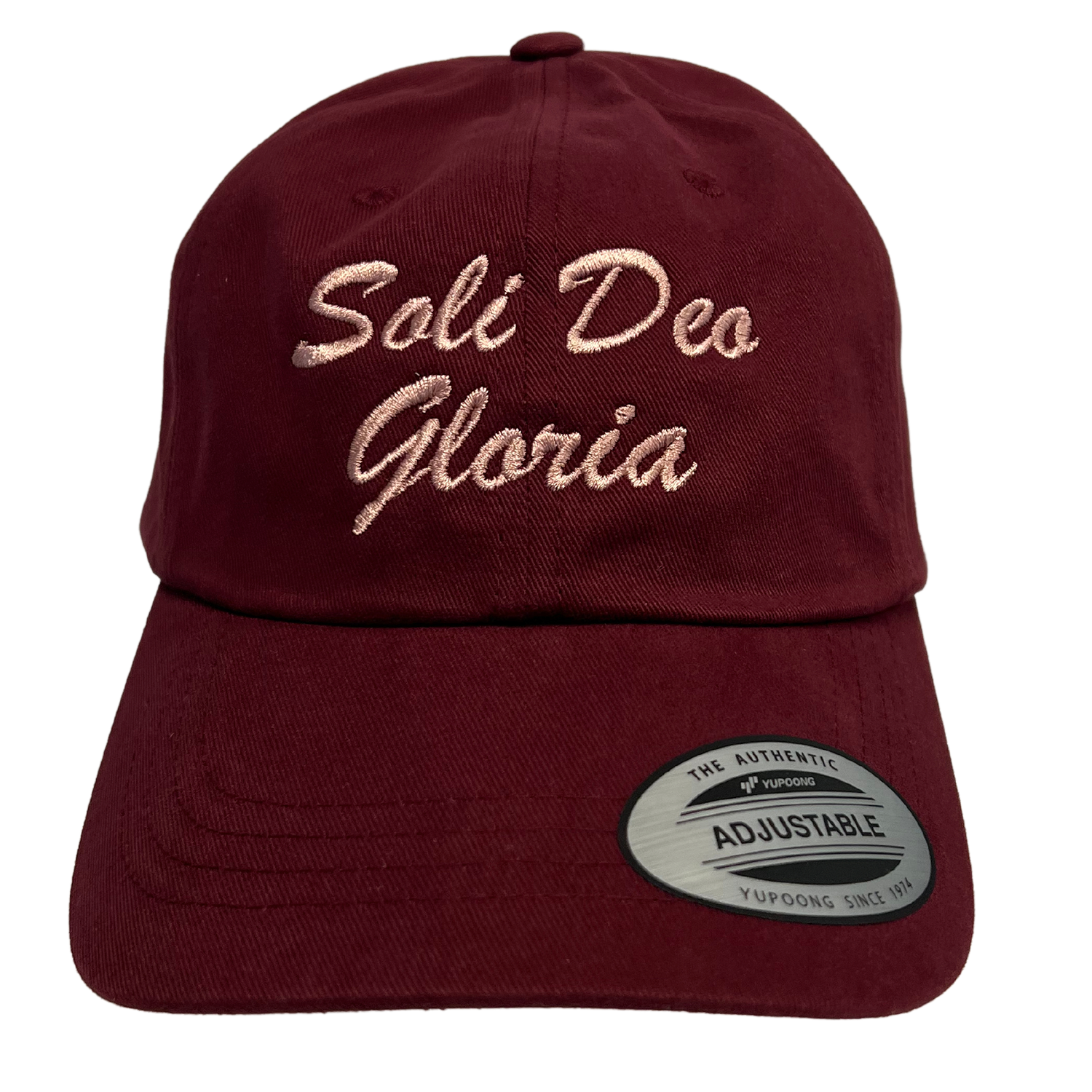 Soli Deo Gloria Script Embroidered Dad Hat