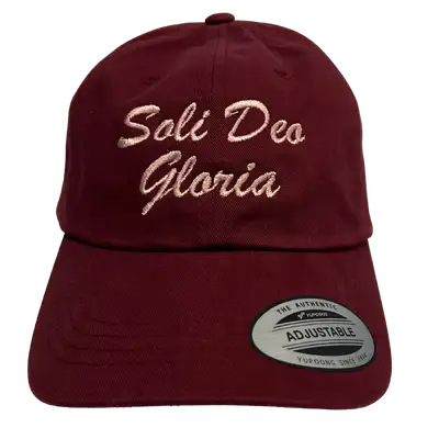 Soli Deo Gloria Script Embroidered Dad Hat