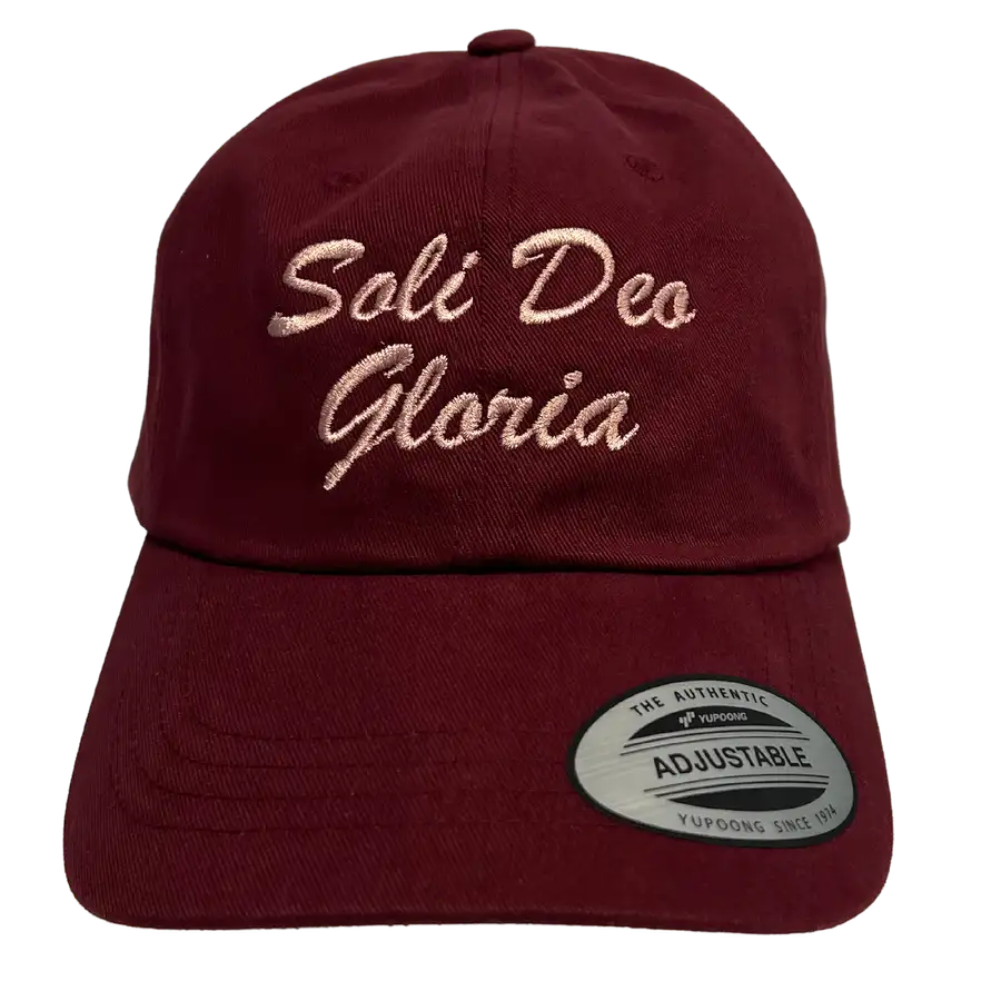 Soli Deo Gloria Script Embroidered Dad Hat