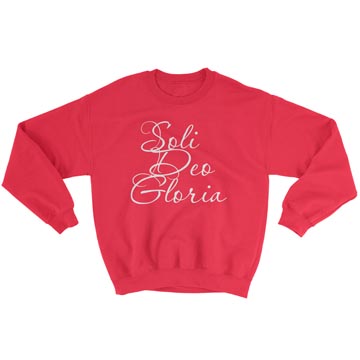 Soli Deo Gloria (Script) Crewneck Sweatshirt