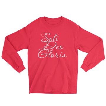 Soli Deo Gloria (Script) Long Sleeve Tee