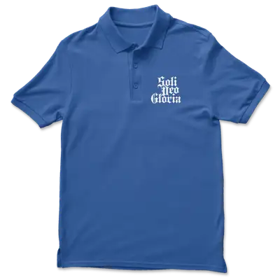 Soli Deo Gloria (Blackletter) Polo