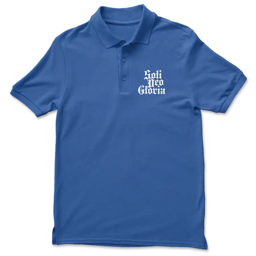Soli Deo Gloria (Blackletter) Polo