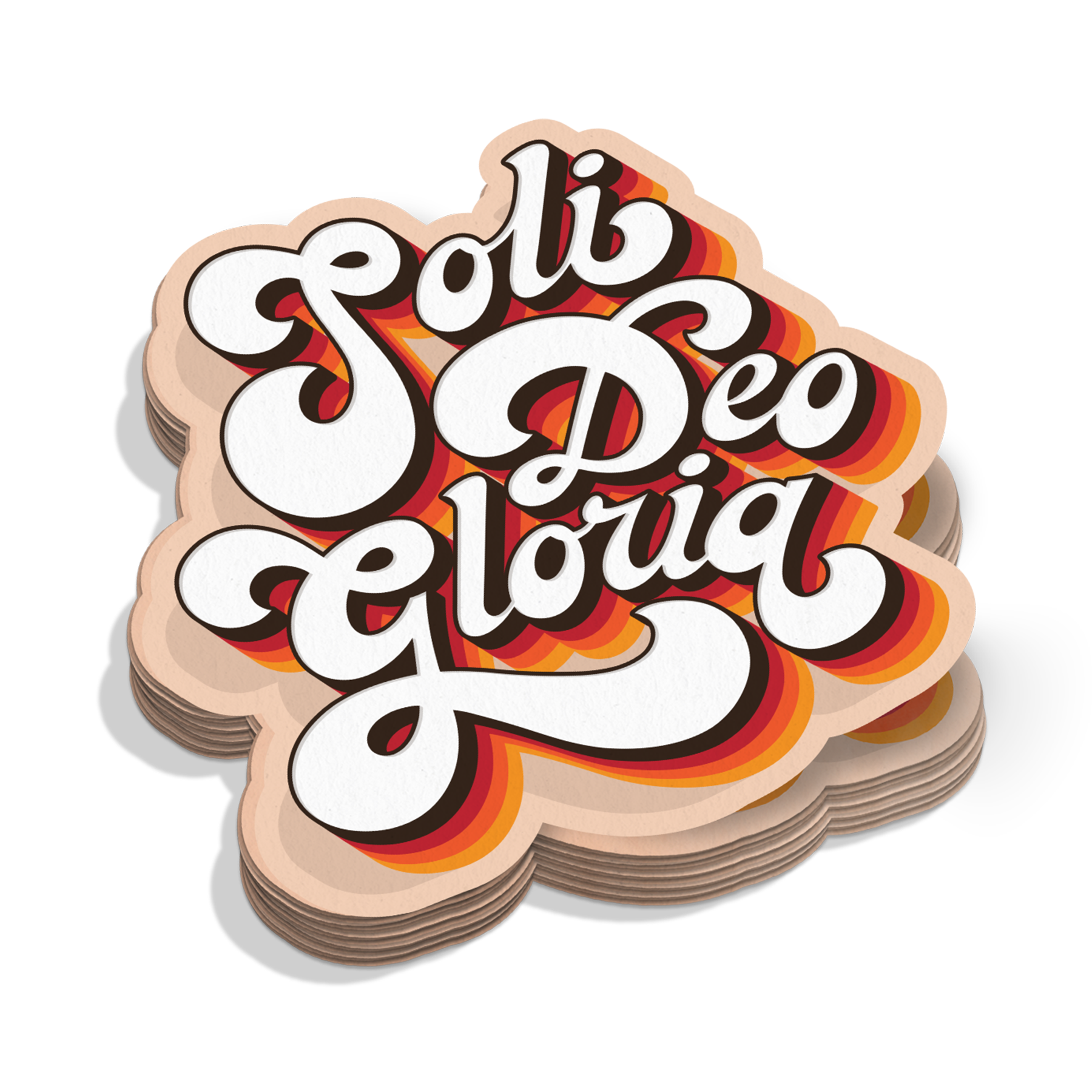 Soli Deo Gloria Retro Sticker