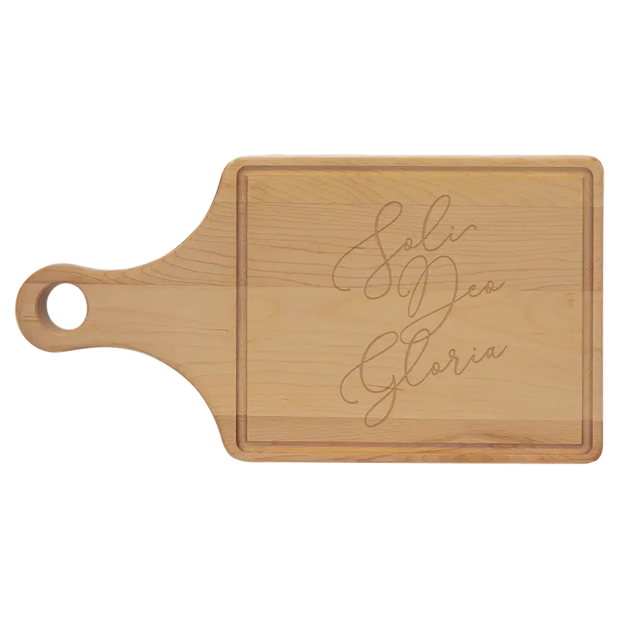 Soli Deo Gloria (Belisia) Cutting Board Paddle