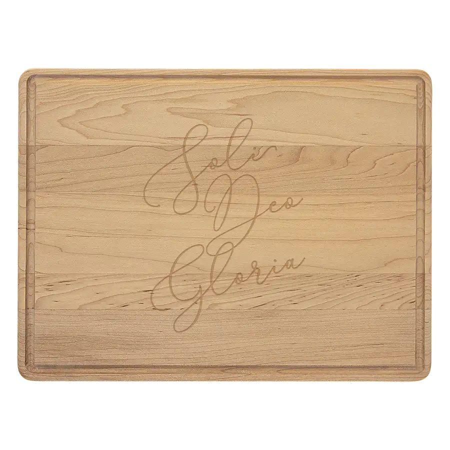 Soli Deo Gloria (Belisia) Cutting Board Drip