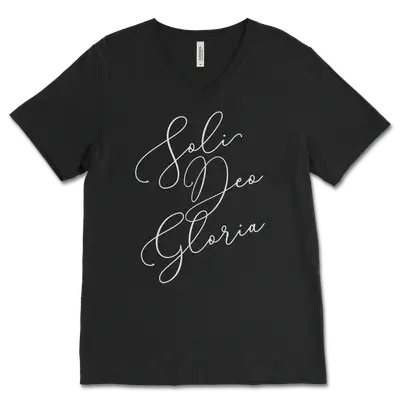 Soli Deo Gloria (Belisia) V‐Neck Tee