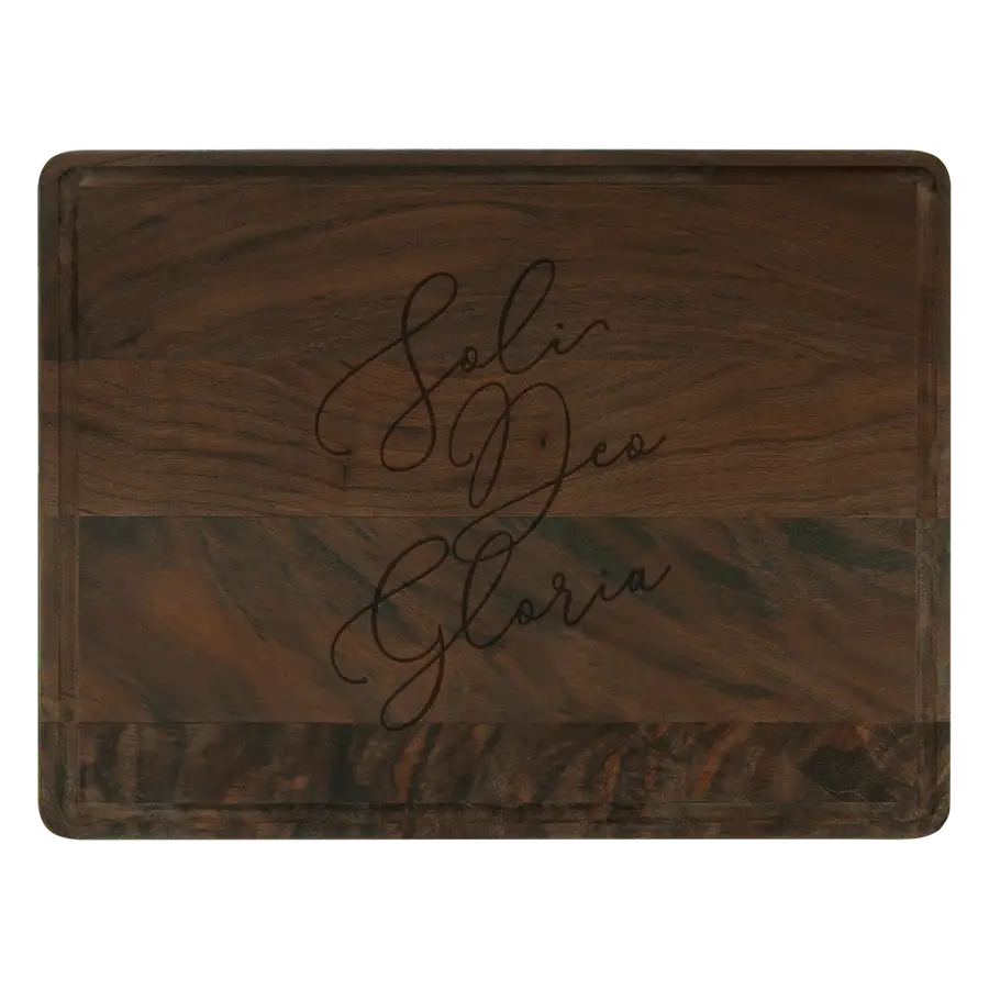Soli Deo Gloria (Belisia) Cutting Board Drip #2