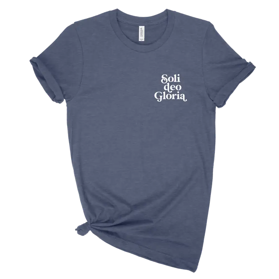 Soli Deo Gloria Left Chest Unisex Tee