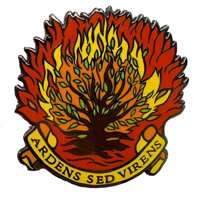 Ardens Sed Virens Enamel Lapel Pin