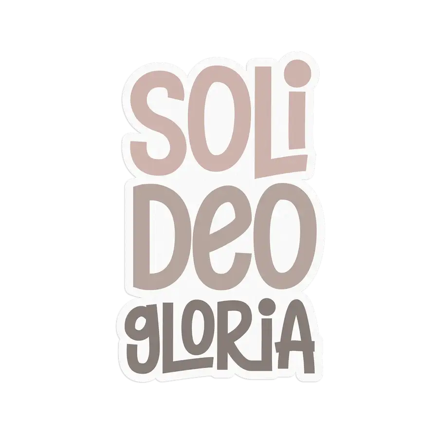 Soli Deo Gloria Sticker #2