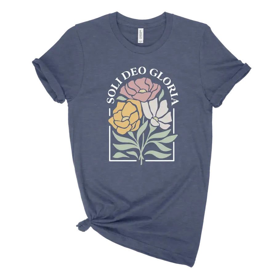 Soli Deo Gloria Floral Unisex Tee