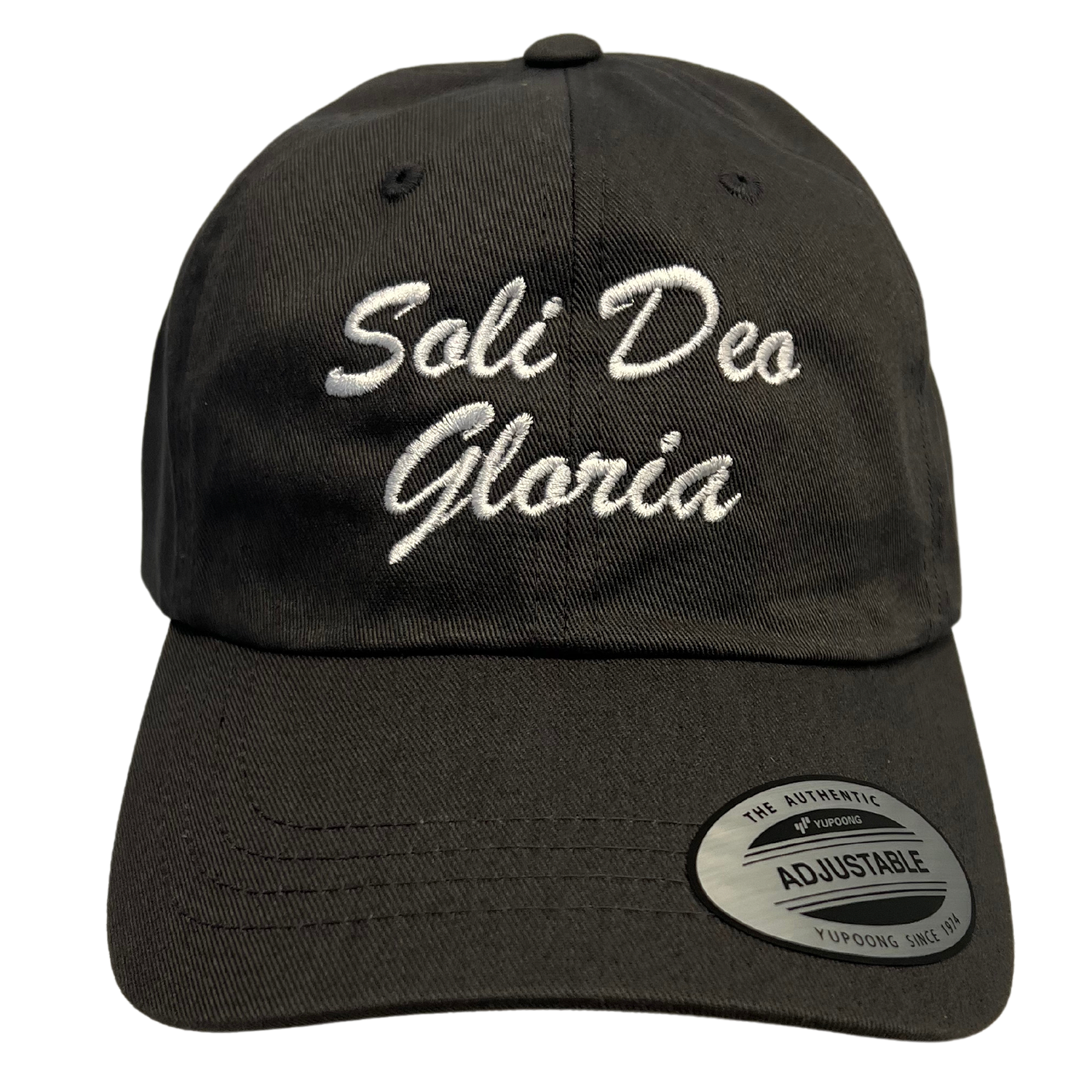 Soli Deo Gloria Script Embroidered Dad Hat
