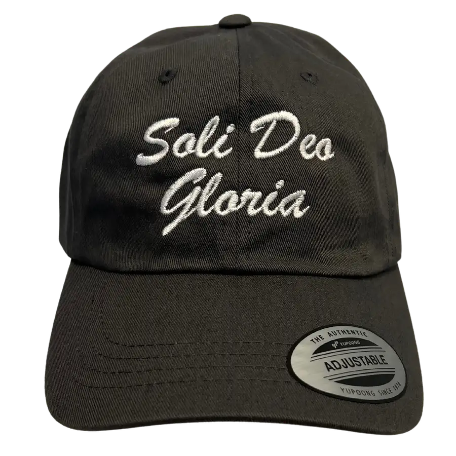 Soli Deo Gloria Script Embroidered Dad Hat