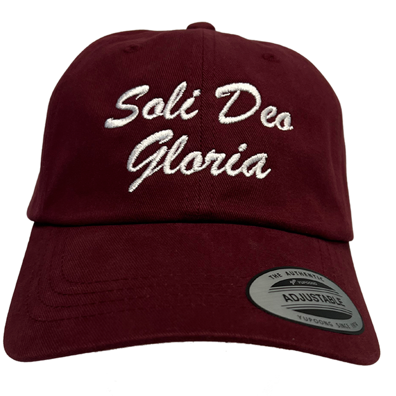 Soli Deo Gloria Script Embroidered Dad Hat