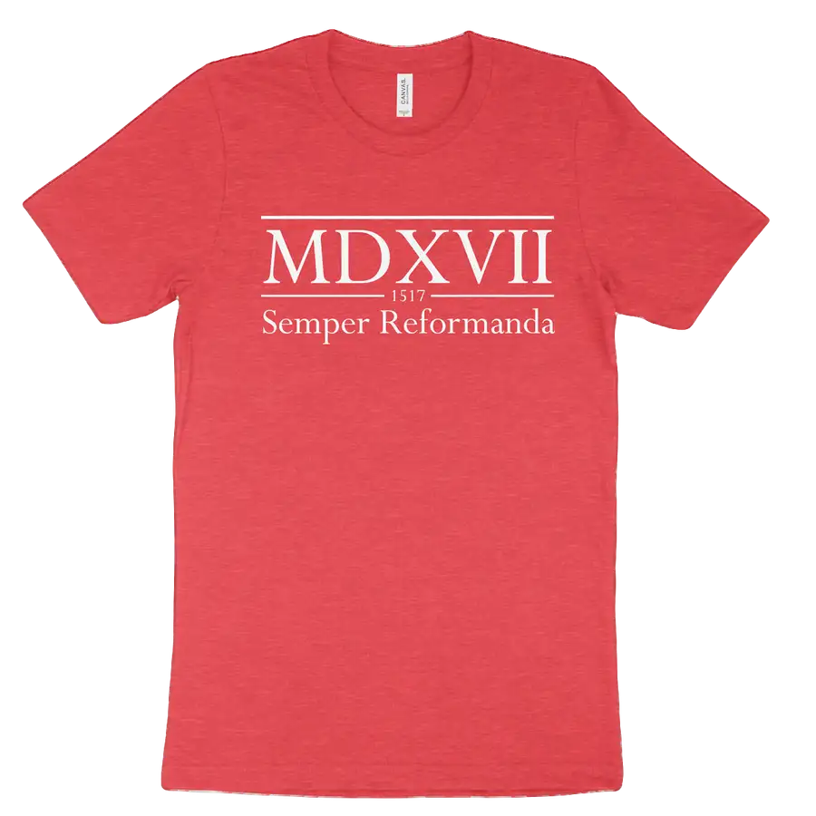 Semper Reformanda 1517 Roman Numerals Tee