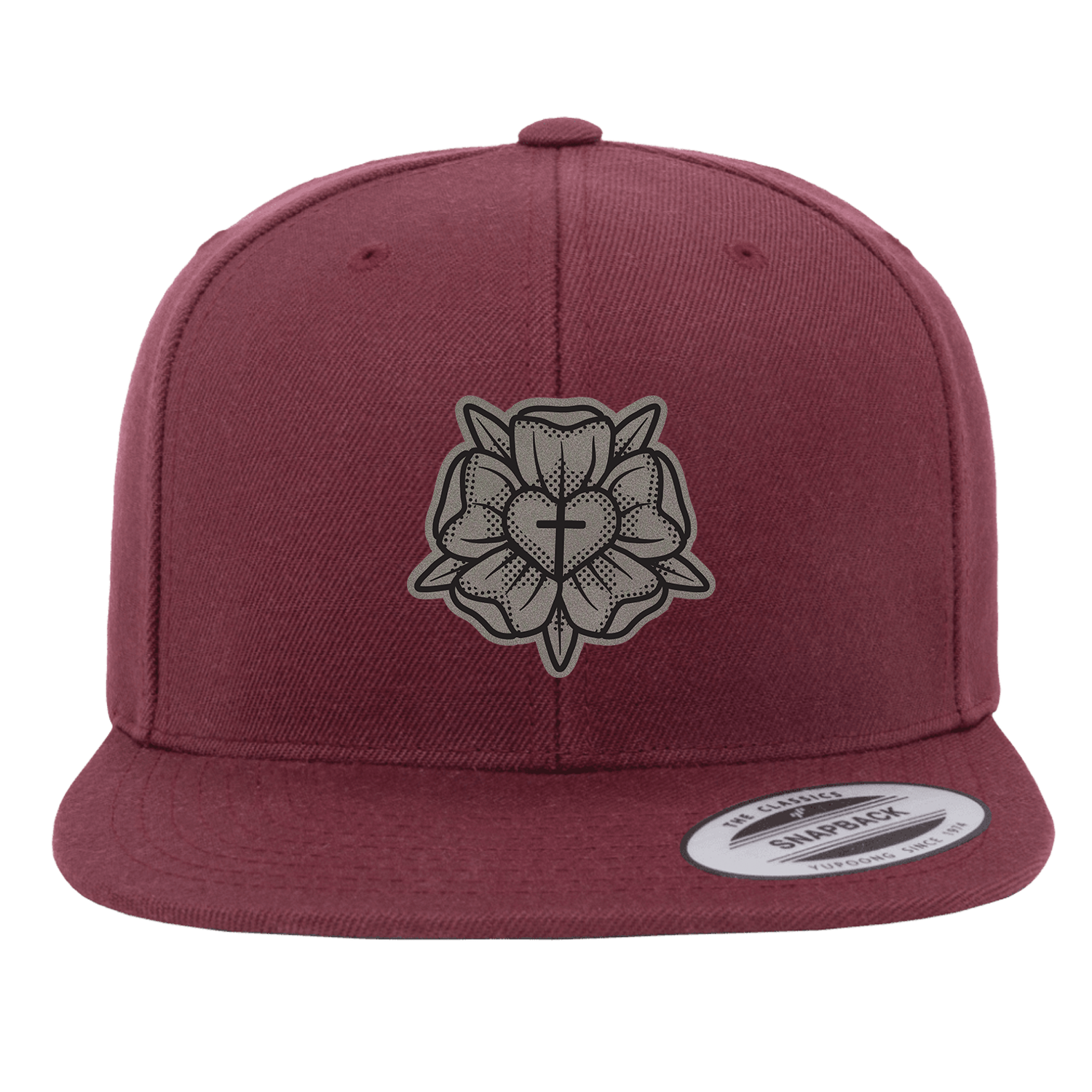 Lutheran Rose Patch Snapback Hat